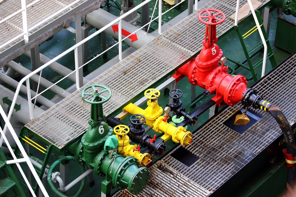 valves on fueling ship shutterstock_392749129