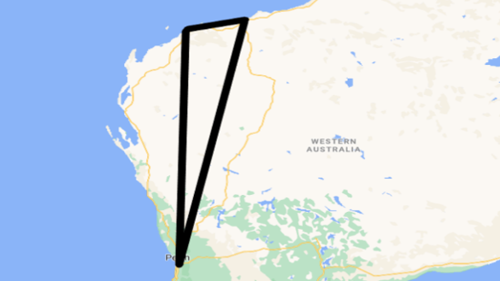 Triangulated flight route