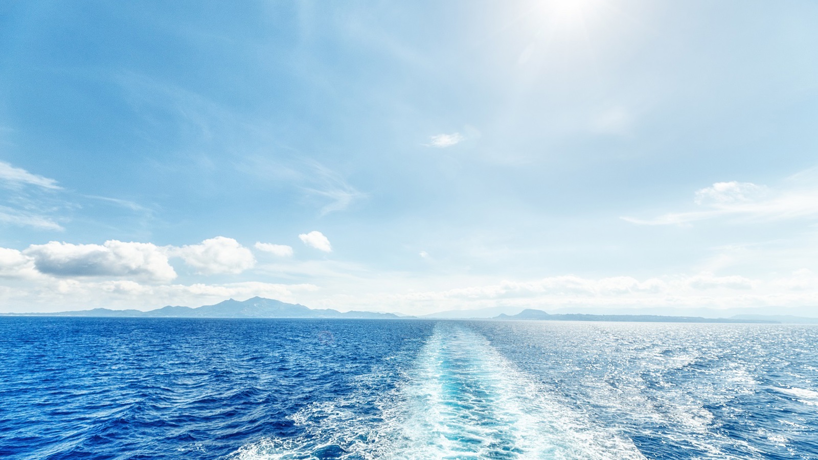 clear skies and ocean